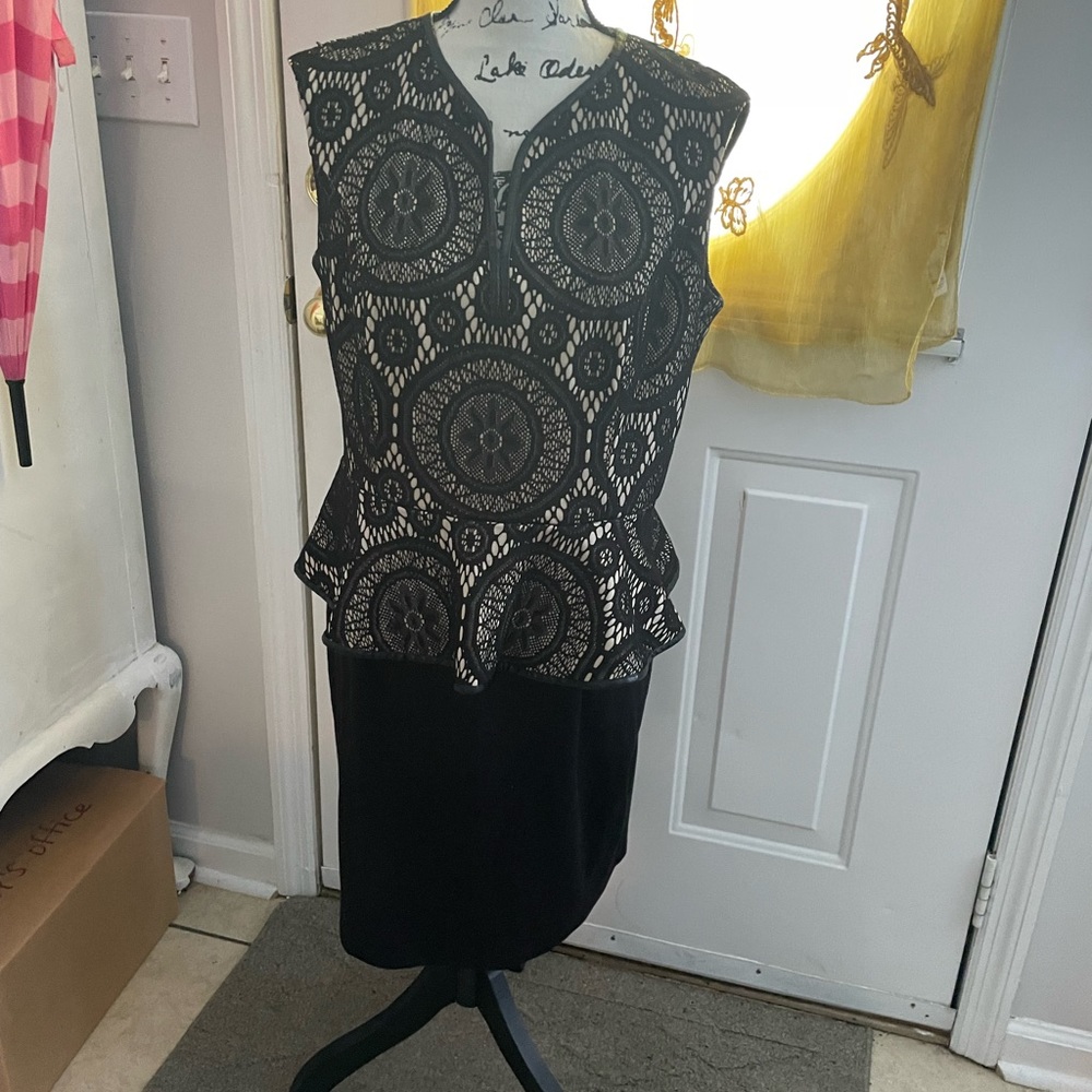 Peplum Black Party Dress 🖤